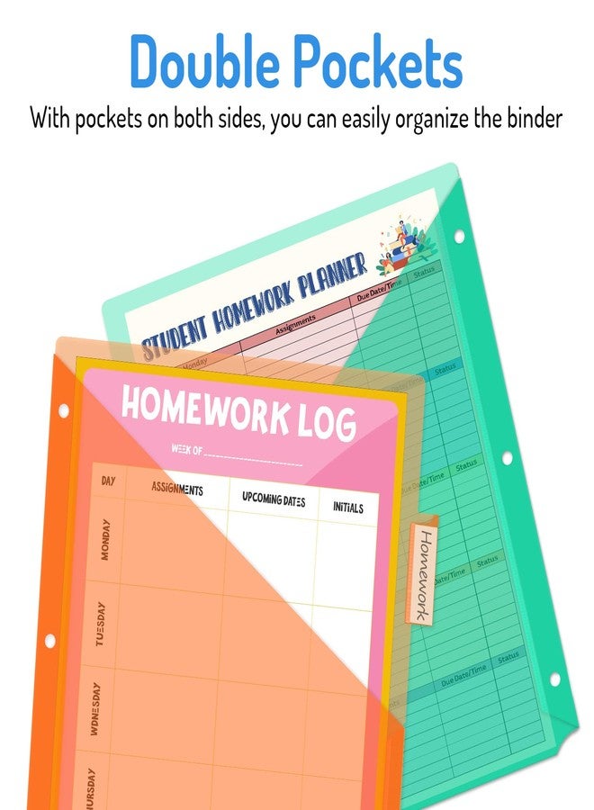 Forvencer 5 Tab Binder Divider, 5 Pack - Image 3