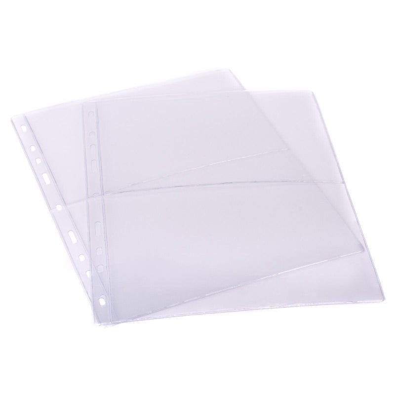 10 Pieces Bill Album Pages, Collecting Binder Pockets with 3 Hole Binder Free Paper - Image 1
