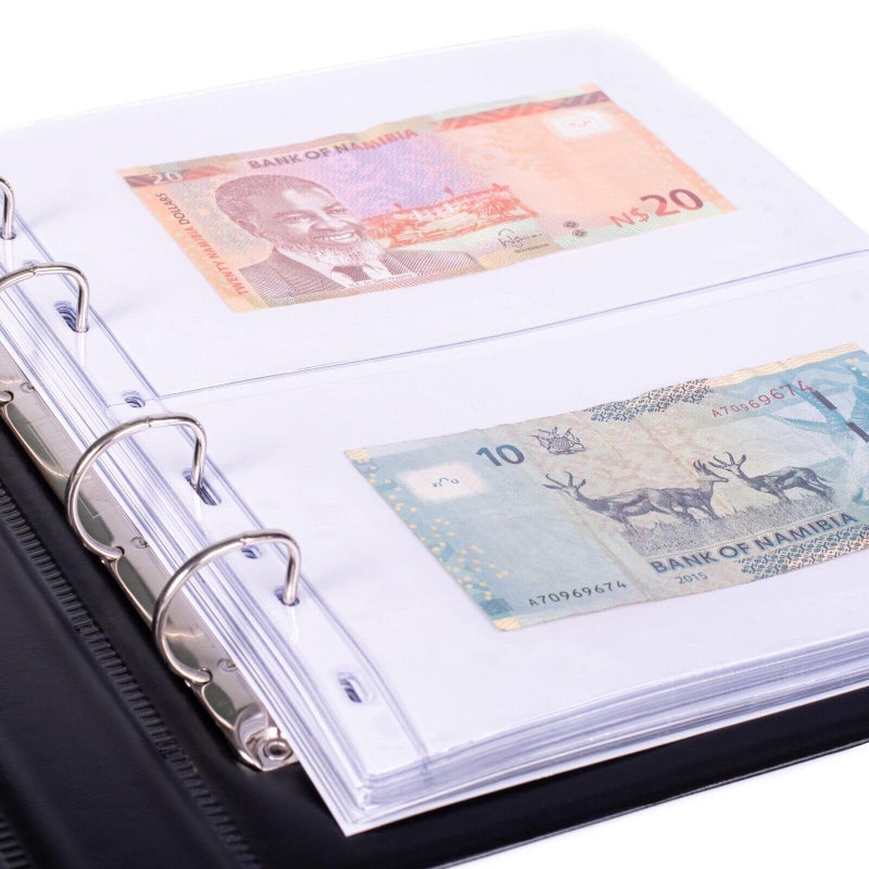 10 Pieces Bill Album Pages, Collecting Binder Pockets with 3 Hole Binder Free Paper - Image 3