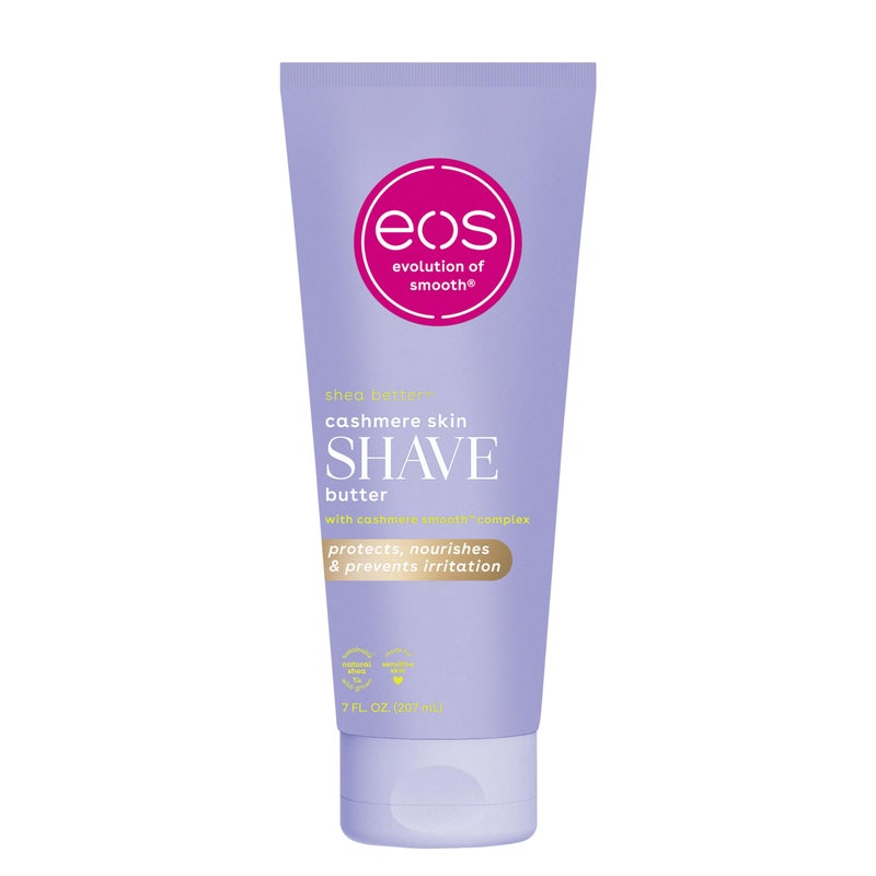 eos Cashmere Skin Collection Shave Butter- Vanilla Cashmere, Non-Foaming, Moisturizing, Prevents Razor Burn, Shave Cream for Women, eos Shave Cream, 7 fl oz - Image 1