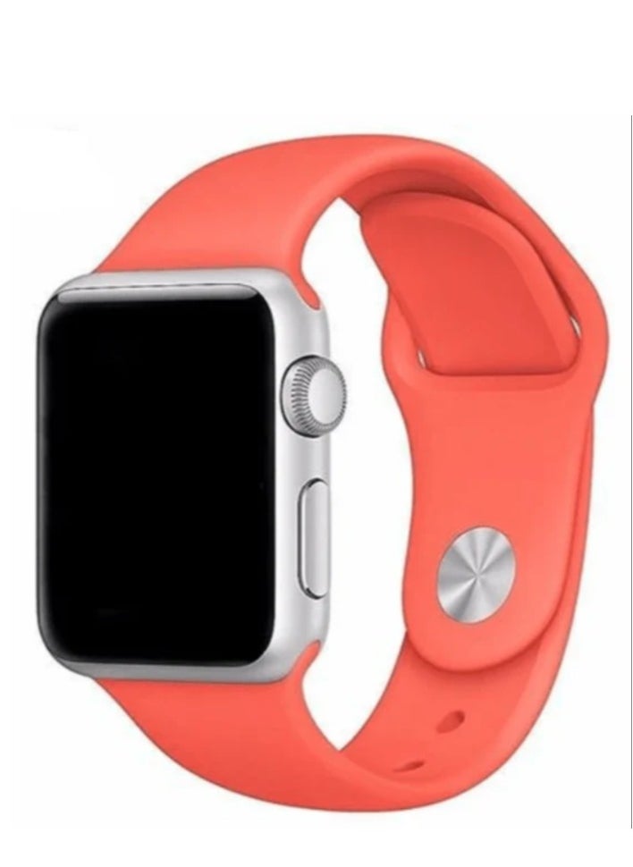 Generic - Silicone Sport Strap Replacement Bands For Apple Watch ALL Series 42/44/45/49MM - Orange - Image 1