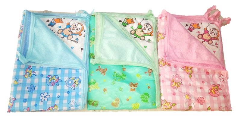 JAIN New Jain Traders - New Born Baby Water Proof & Reusable Mat/Bed Protector/Absorbent Dry Sheets (0-6 Months, Multi) - Image 1