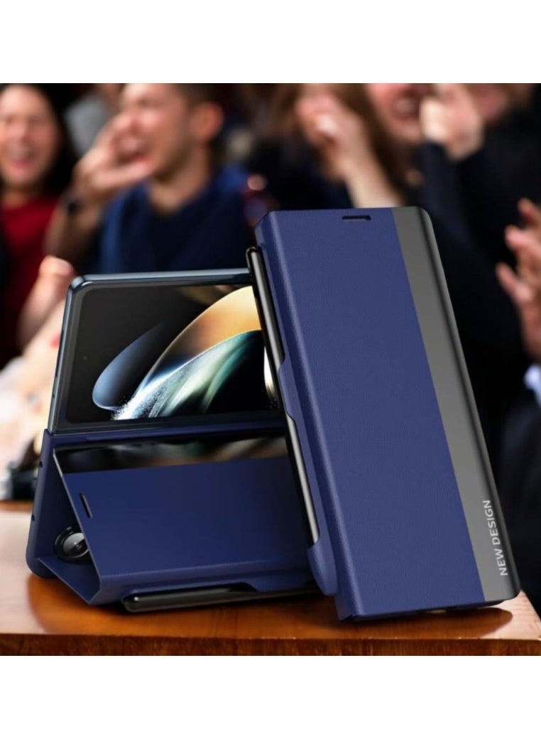 جراب جلدي فاخر مع ستاند وقلم سامسونج Z FOLD 7  ضد الماء وحماية كاملة - Image 3