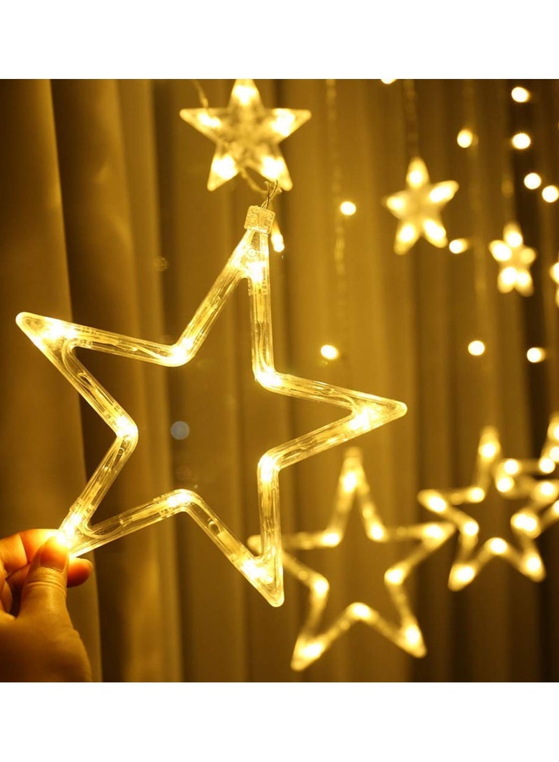 12LED Wishing Star Curtain Light Fairy String Rice Lights for Decoration with 8 Flash Modes Wedding Party Indoor Outdoor Decorations Lighting - Image 4