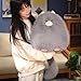 PEACH CAT Fat Cat Stuffed Animal 118 Big Kitten Plushies Cute Plush Toys Birthday Gifts for Kids Grey - Image 2