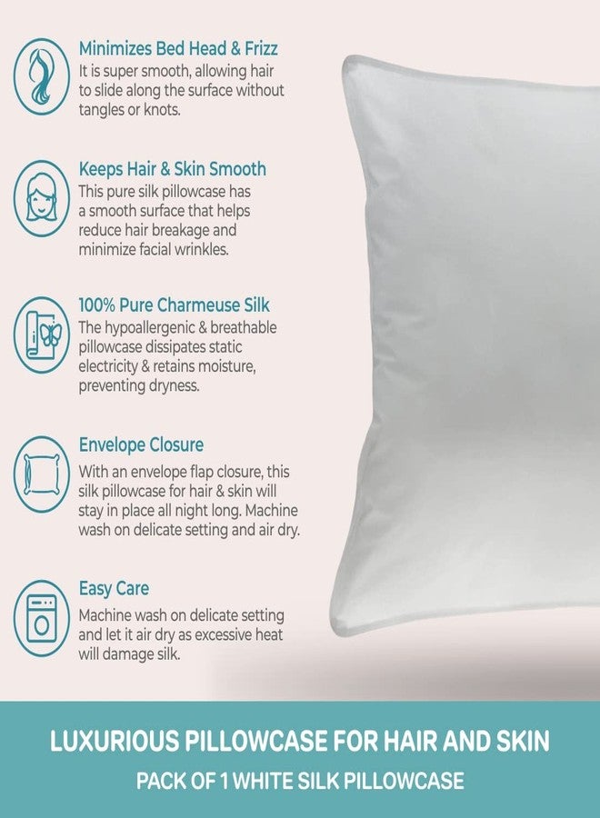 Spasilk 100% Pure Silk Pillowcase for Hair and Skin Beauty, Travel or Toddler Size Pillow, 1 Pack - Image 4