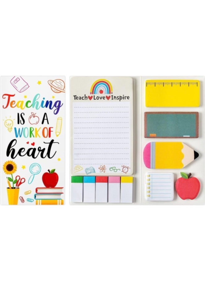 ROCO 550-Piece Self Sticky Notes Set Multicolour Cartoon Post-It Sticky Message Notebook Cartoon Series Sticky Notes Memo Pads for Teacher Students Gifts School Office Supplies  - Image 1