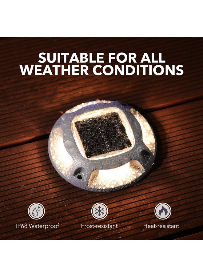 AGPTEK Solar Driveway Lights Outdoor 12 Pack, Solar Deck Lights 2 Color Modes Dock Lights Waterproof Driveway Markers Step Lights for Sidewalk Stair Garden Pathway Walkway Yard(Warm White/Cool White) - Image 3