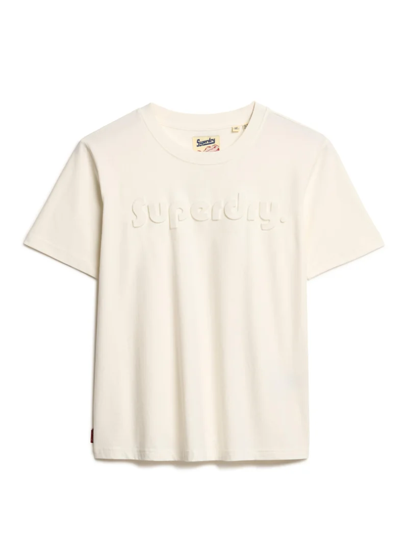 Superdry EMBOSSED LOGO RELAXED T SHIRT