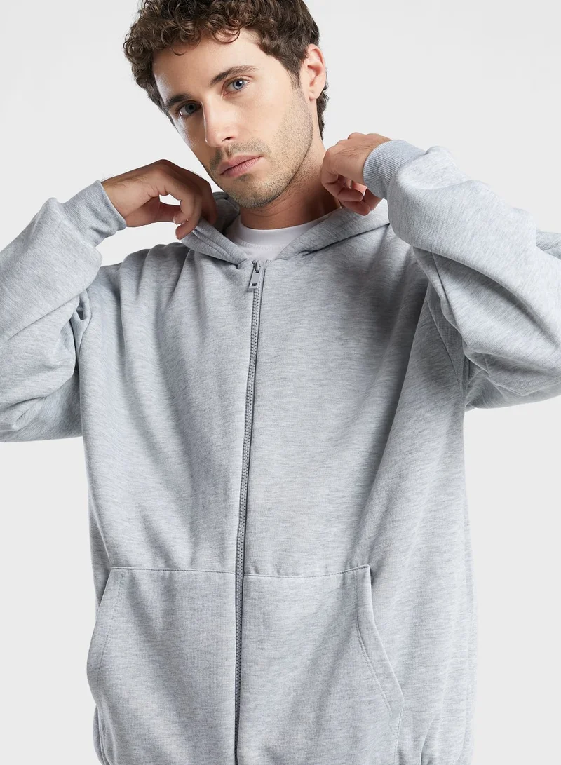 The Giving Movement Lounge Oversized Zip Hoodie