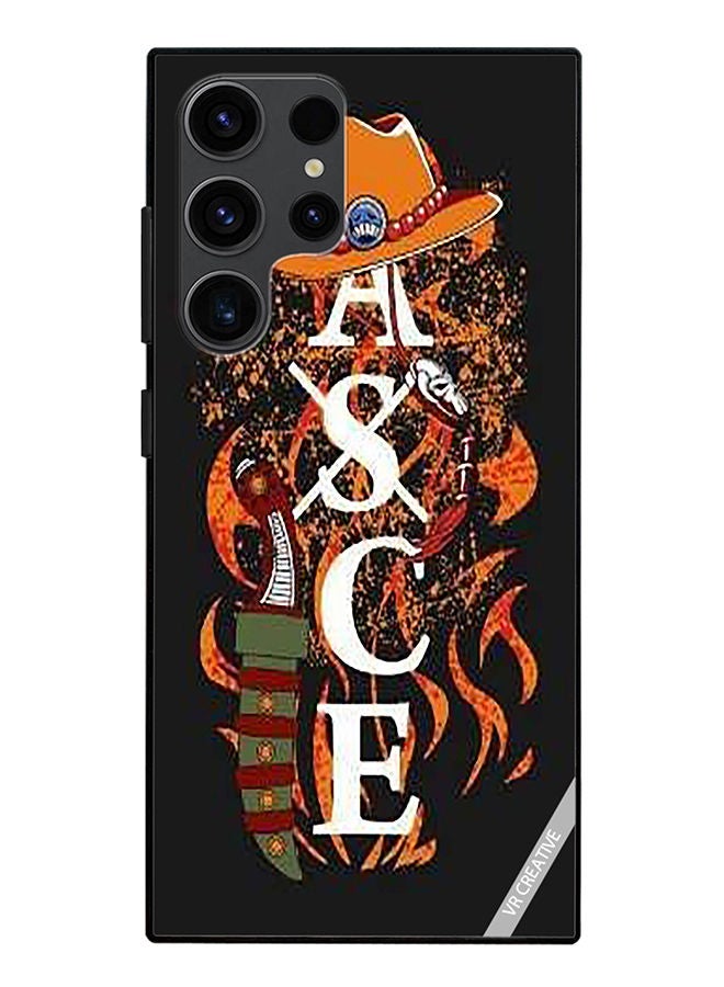 VR CREATIVE Protective Case Cover For Samsung Galaxy S23 Ultra 5G Fire First Ace Design Multicolour - Image 1