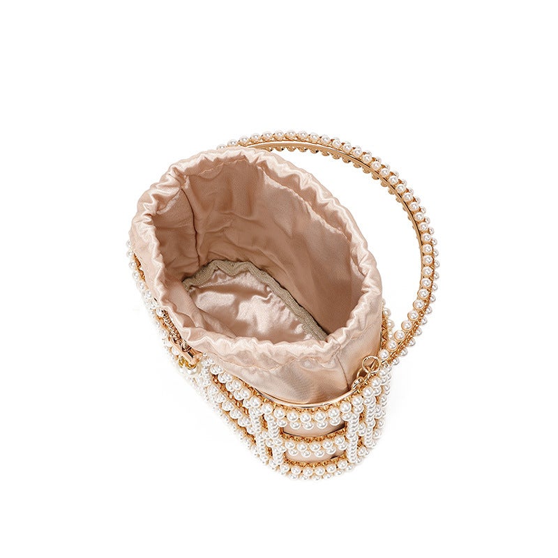 Pearl Handbag Women'S Bag 2026 Fashion Chain Birdcage Single Compartment Crossbody Evening Bag - Image 4