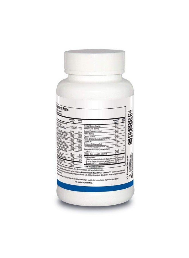 Biotics Research Bio Immunozyme Forte Multivitamin/Mineral to Support Normal, Healthy Immune Function, Echinacea, Cayenne Pepper, Lactobacillus acidophilus, Probiotics, Amino Acids 90 Capsules - Image 2