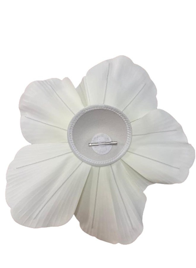 LDFWAY Large Flower Fascinators for Girls Women Tea Party Cocktail Headwear Derby Hats with Headband and Clip for Wedding Beige - Image 5