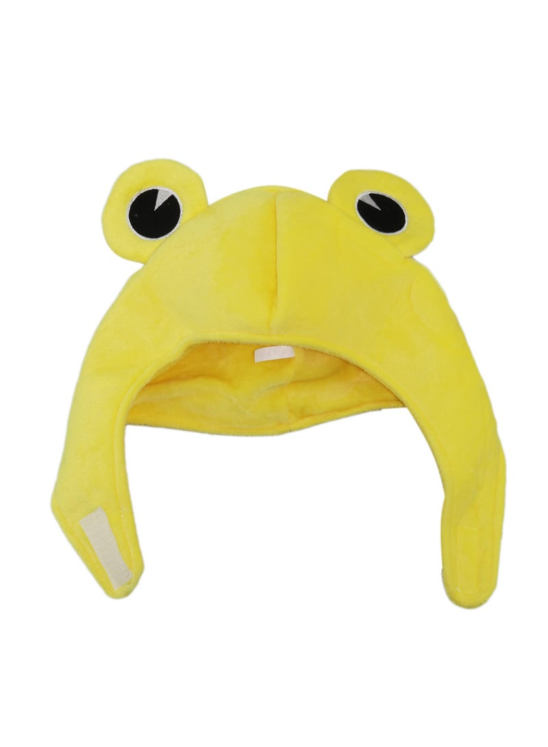 KASTWAVE Frog Hat Head,   Plush Frog hat Scarf Cap Ears Winter ski hat Full Headgear Novelty Party Dress up Cosplay Costume - Image 3