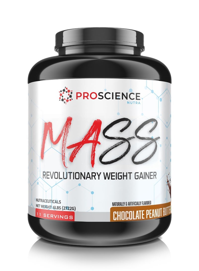 Proscience Nutra ProScience Nutra Mass Revolutionary Weight Gainer 6 LBS Chocolate Peanut Butter - Image 1