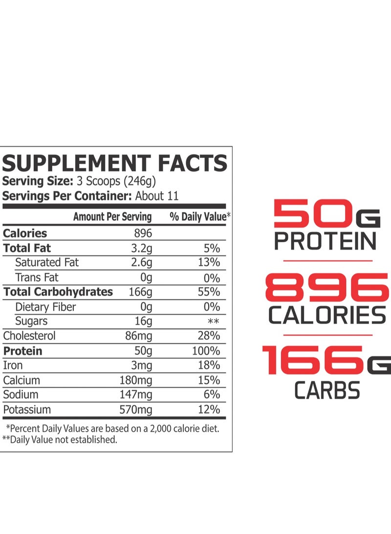 Proscience Nutra ProScience Nutra Mass Revolutionary Weight Gainer 6 LBS Chocolate Peanut Butter - Image 2