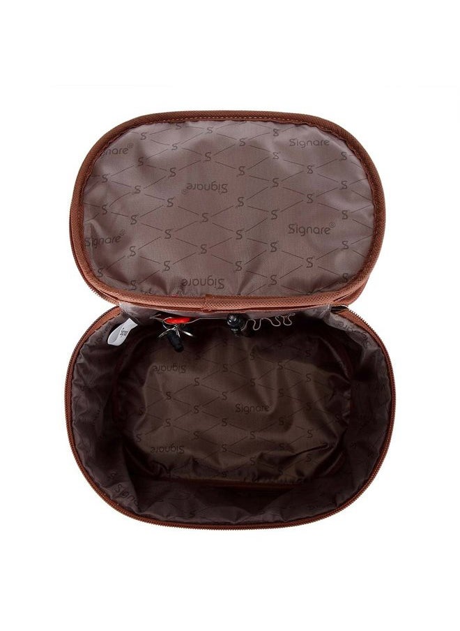 Signare - Tapestry Toiletry Bag Makeup Organizer bag for Women with Fashion Boutique Design (TOIL-BOU) - Image 1