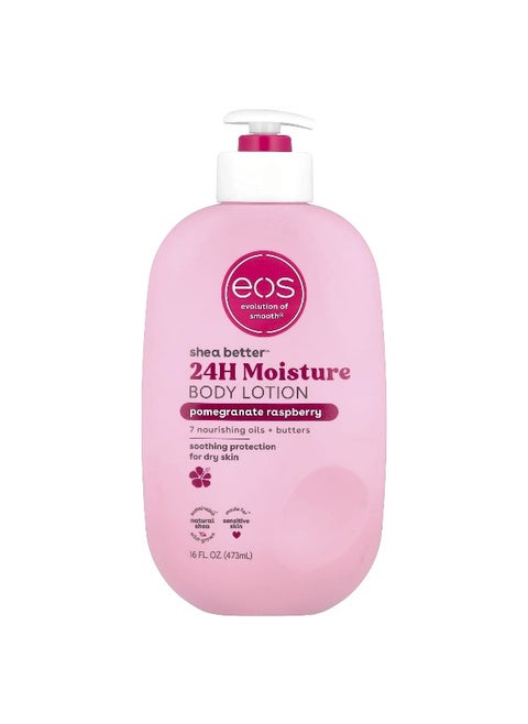EOS, Shea Better™, 24H Moisture Body Lotion, Pomegranate Raspberry, 16 fl oz (473 ml)