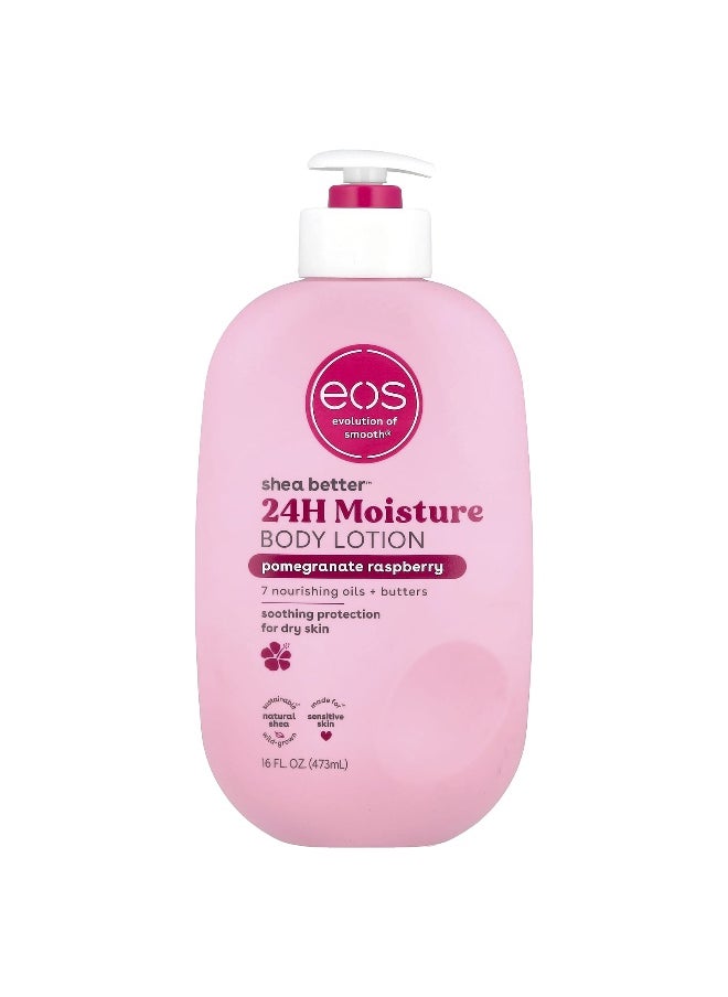 EOS, Shea Better™, 24H Moisture Body Lotion, Pomegranate Raspberry, 16 fl oz (473 ml)