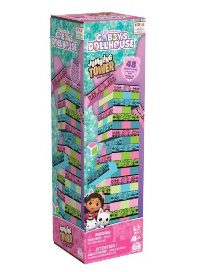 DreamWorks - Gabby's Dollhouse Jumbling Tower Game - Image 1