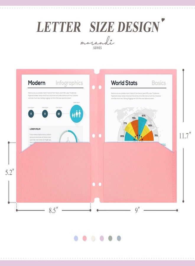 H4D 6 Pack Pocket Folders, 6 Colors - Image 2