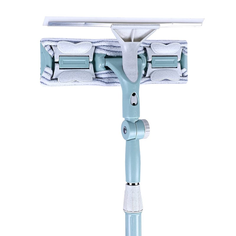REDMART Stretch Rotatable Cleaning Brush Glass Wiper Window Cleaner Long Handle Double Side Design Kitchen Bathroom Tool - Image 1