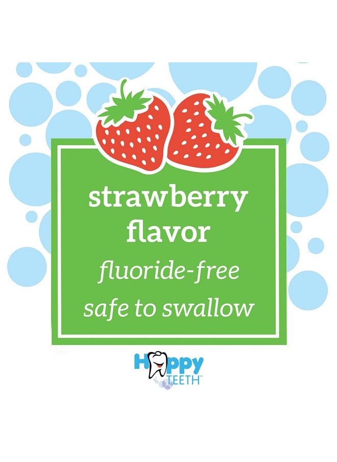 Dr. Brown's - Fluoride-Free Baby Toothpaste, Infant & Toddler Oral Care, Strawberry, 3-Pack, 1.4Oz/40G, 0-3 Years - Image 1