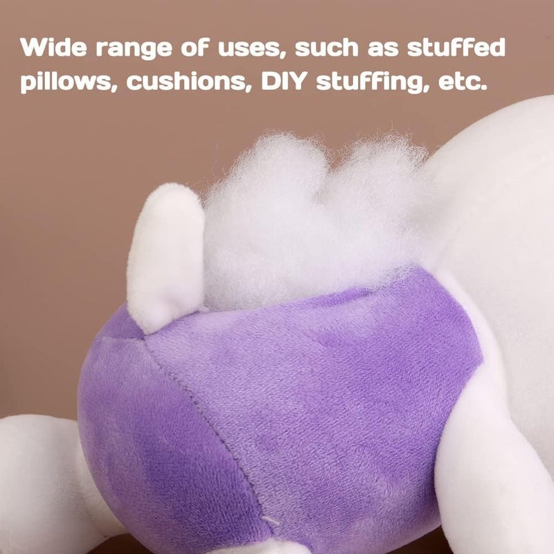 VLYSIUM VLYSIUM Soft 500 Grams Fiber, Racron Polyester Synthetic Cotton Filling for Cushion, Pillow, Teddy Bear, Toy Stuffing (500 gm, Pure Virgin Fiber, White) (Vacuum Packed)  - Image 3