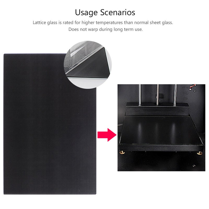 Hot Bed Platform Lattice Glass Plate Hot Bed Sticker 3D Printer - Image 2