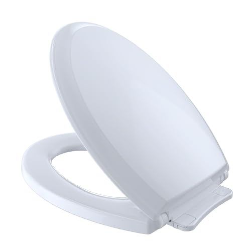 TOTO Guinevere SoftClose® Slow Close Elongated Toilet Seat and Lid, Cotton White - SS224#01 - Image 1