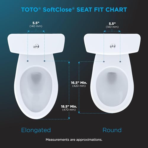 TOTO Guinevere SoftClose® Slow Close Elongated Toilet Seat and Lid, Cotton White - SS224#01 - Image 4