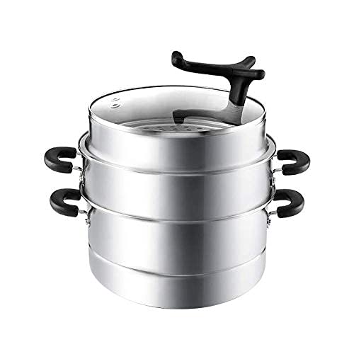 Meyer Stainless Steel 3 Level Multi Steamer for Vegetables Cooking | Idli Maker | Momo Steamer | Multi Cooker Rice Steamer with Induction Base, 28cm/8.5L, Silver - Image 1