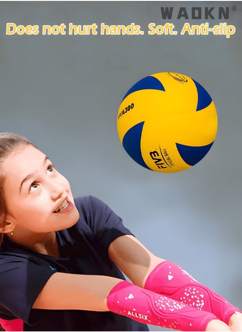 WAOKN Soft Touch Volleyball - Official Size 5 for Indoor/Outdoor/Gym/Beach Games,Explosion Proof Machine Sewn Soft Volleyball,Sports Training Game Play Ball,Premium Soft Volleyball  - Image 5