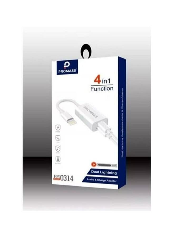 PROMASS iPhone charger and headphone adapter
