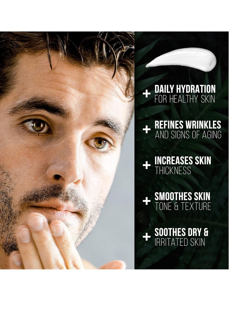 RUGGED & DAPPER RUGGED & DAPPER Age + Damage Defense Facial Moisturizer, Age Defense Eye Complex and Moisture Fix Lip Balm  - Image 2