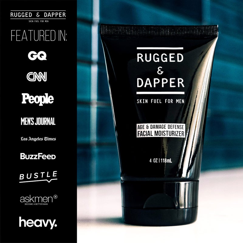 RUGGED & DAPPER Age + Damage Defense Facial Moisturizer, Age Defense Eye Complex and Moisture Fix Lip Balm - Image 5