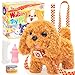 Tagitary Plush Toys Puppy Electronic Toy Dogs That Walk and BarkTail Wagging Fake Dog Interactive Dog Toy for Kids with LeashEaster Christmas Birthday Gift for Toddlers Kids - Image 2