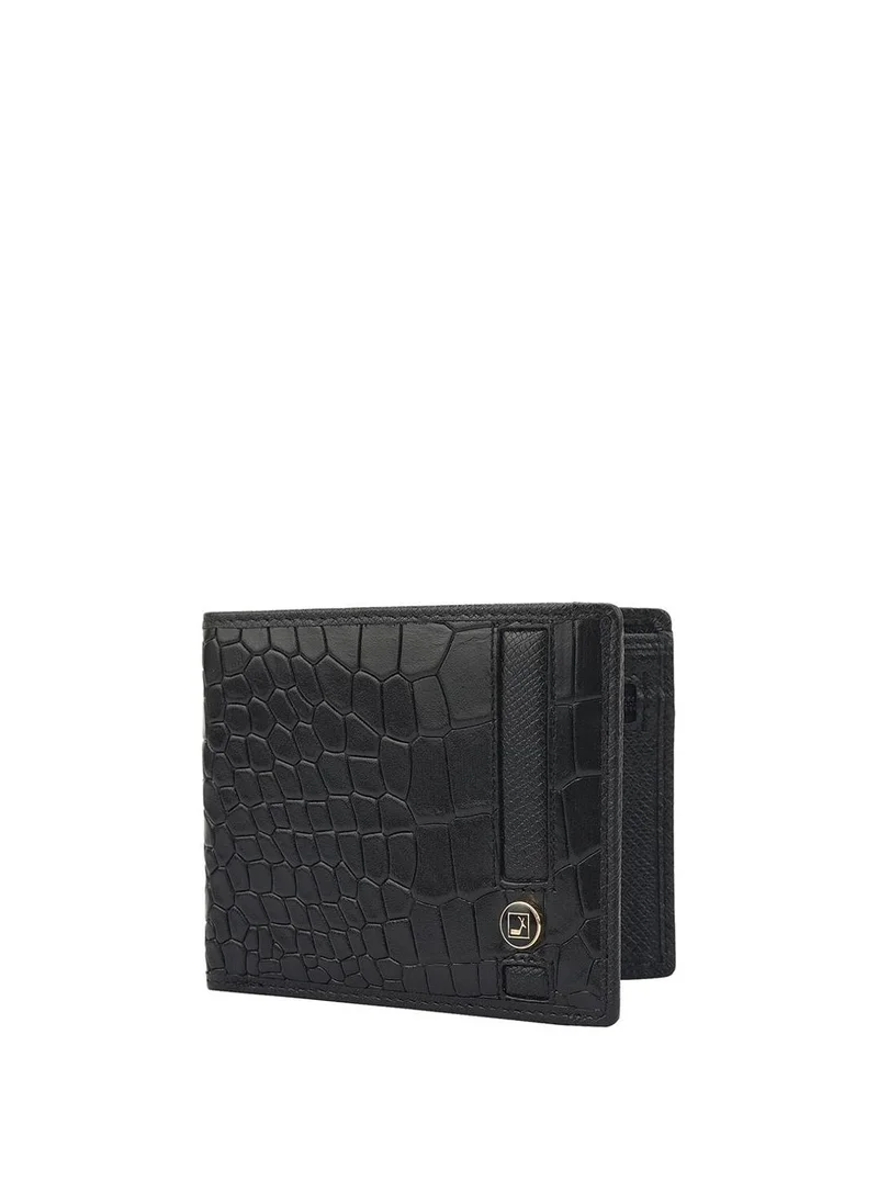 Da Milano Genuine Leather Black Mens Wallet