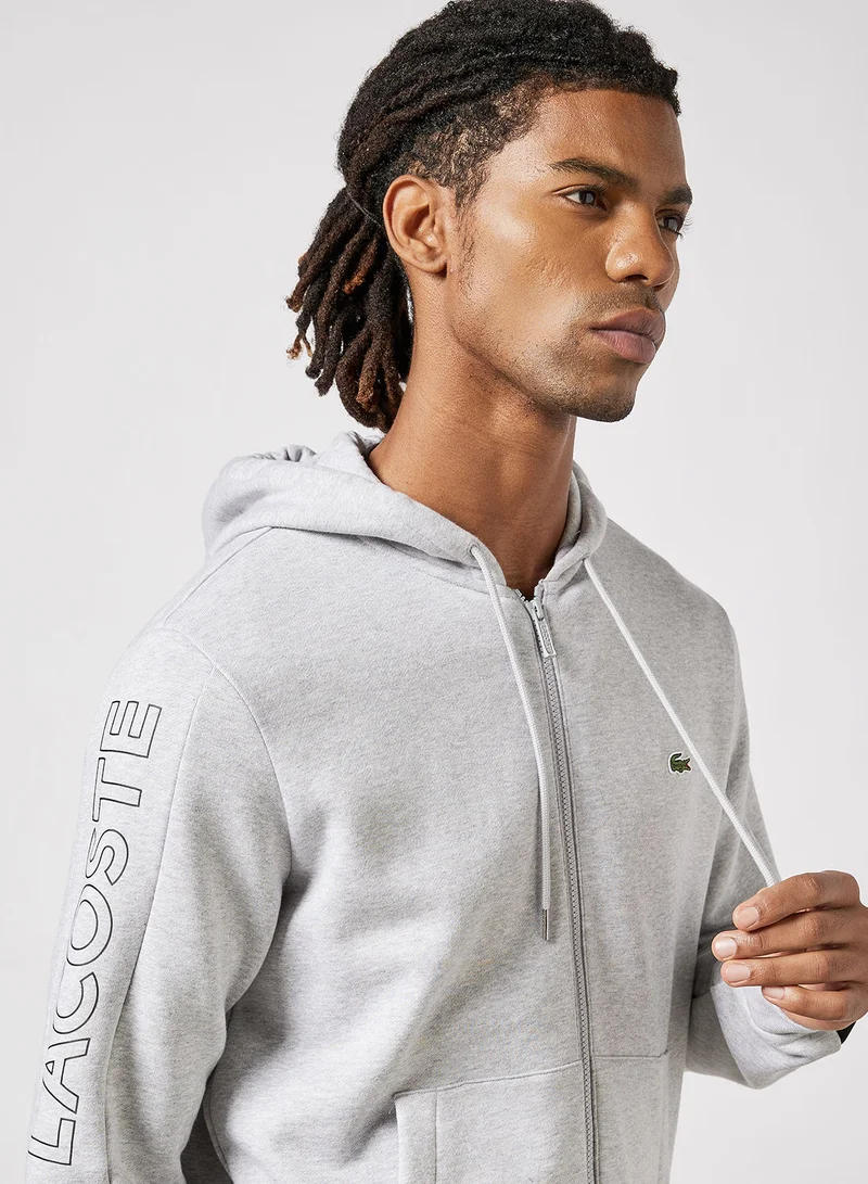 LACOSTE Colorblock Fleece Zip Hoodie