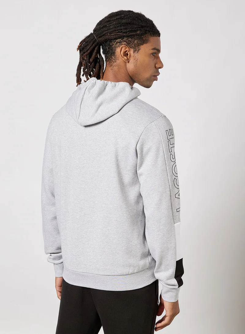 LACOSTE Colorblock Fleece Zip Hoodie