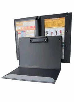 Y&D Nursing Clipboard Bifold Foldable for Nurses, Doctors and Students (Black)  - Image 1