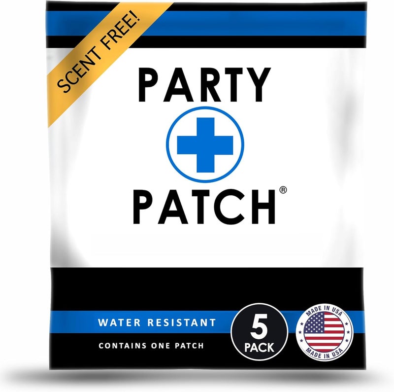 Party Patch Social Lifestyle Patch 5-Pack – Water-Resistant & Skin-Safe Adhesive for Festivals and Events - Image 1