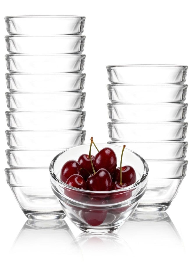 Dolcety 16 Pcs Clear Facial Bowls for Esthetician, 3 Inch Small Glass Bowls for DIY Face Mask, Mud Mask & Skincare Mixing, Ideal for Salon and Home Use - Image 1