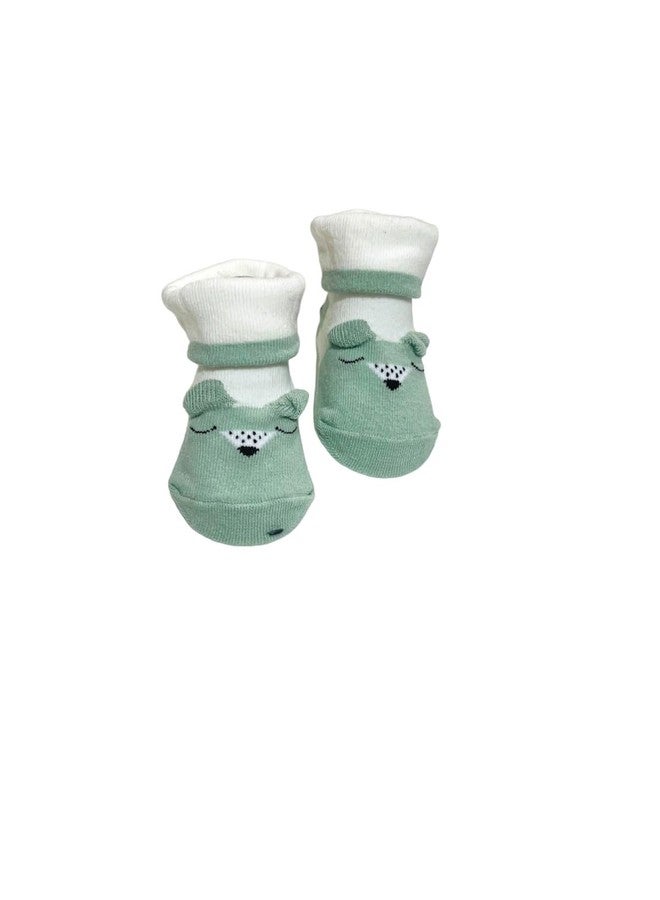 Bigbought Designer Comfortable & Soft Bootie Socks Shoes Prewalker for Boys/Girls/New Born Baby (0-6 Months) 6 PAIR - Image 5