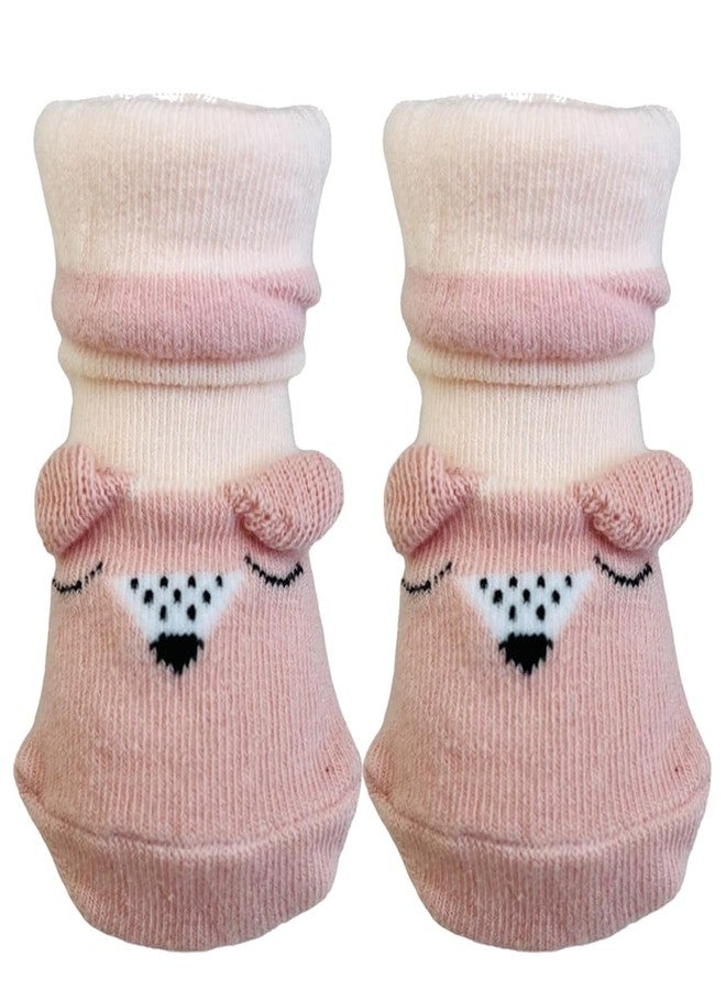 Bigbought Designer Comfortable & Soft Bootie Socks Shoes Prewalker for Boys/Girls/New Born Baby (0-6 Months) 6 PAIR - Image 2