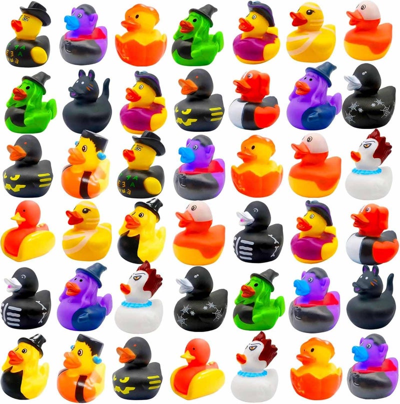 Cherislpy 36 Pcs Halloween Rubber DucksBaby Showers Accessories Jeep Duckies Bath Toys for Kids Halloween Party FavorsGift Exchange Halloween - Image 3