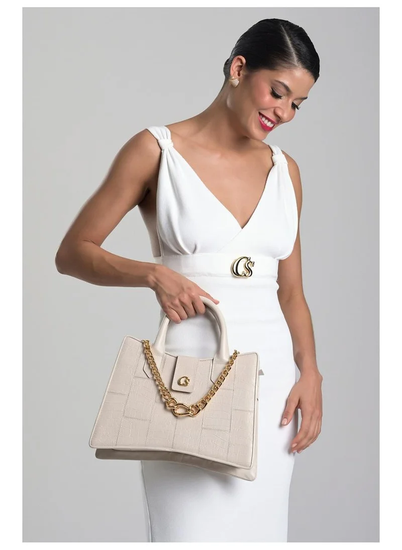 Carmen Steffens  Structured Bag New Ice with Chain for Women | Best Price UAE