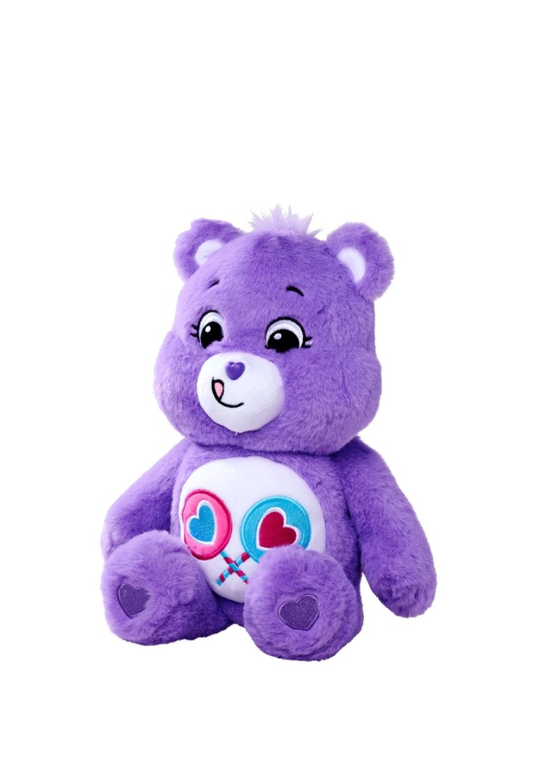 Care Bears Share Bear - Plush Toy Bear 35 cm Blue Plush | Collectable Cute Plush Toy, Cuddly Toys for Children, Soft Toys for Girls and Boys, Cute Teddies, from 0 Months - Image 1