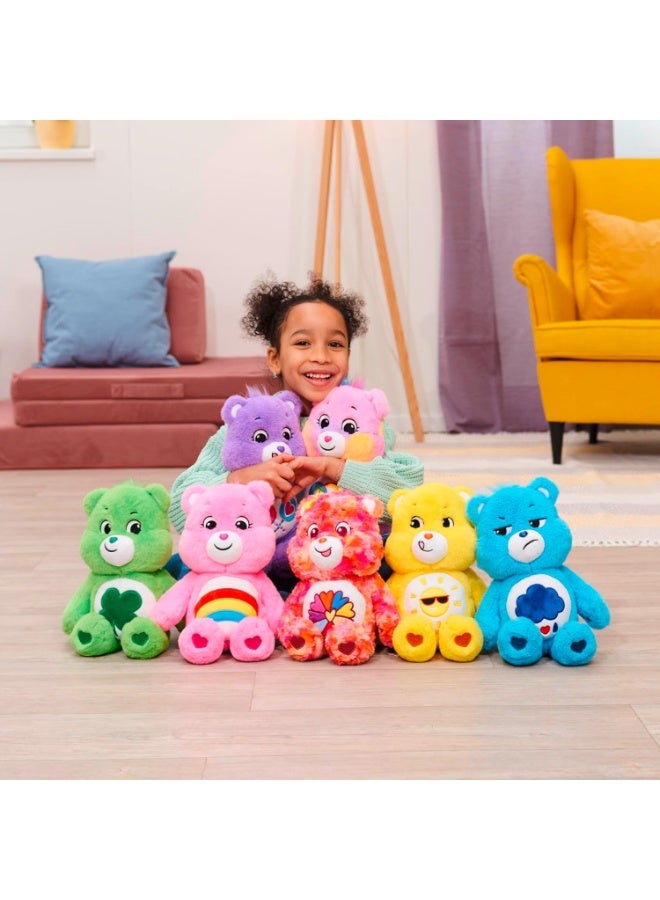 Care Bears Share Bear - Plush Toy Bear 35 cm Blue Plush | Collectable Cute Plush Toy, Cuddly Toys for Children, Soft Toys for Girls and Boys, Cute Teddies, from 0 Months - Image 3